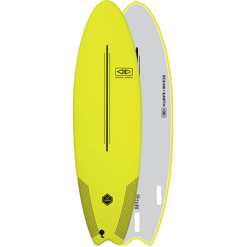 Ocean and Earth Soft Top Surfboard Ezi-Rider 5'6" Lime