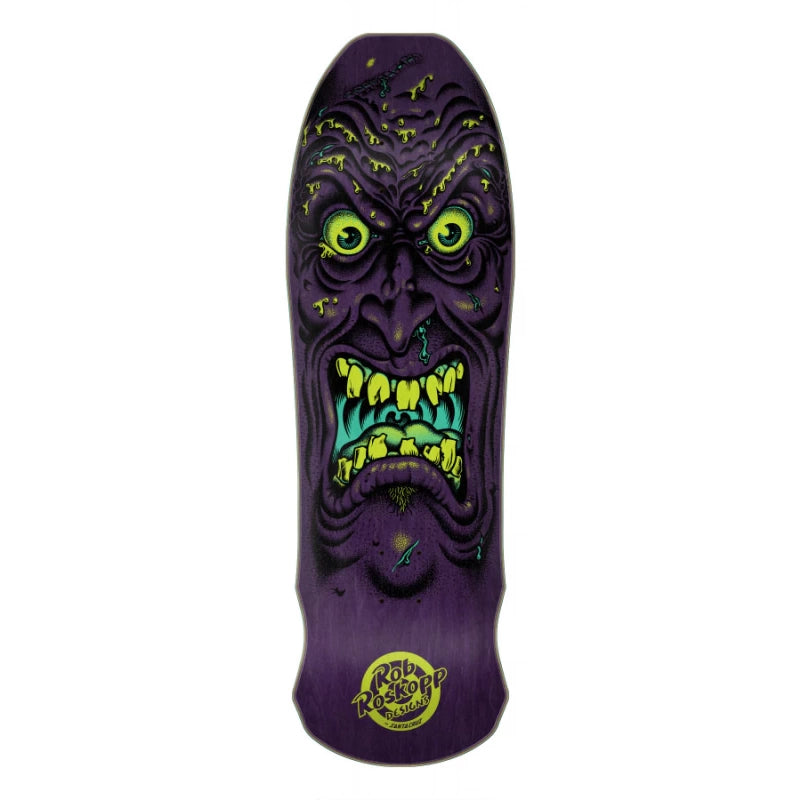 9.5in x 31in Roskopp Face Reissue Santa Cruz Skateboard Deck