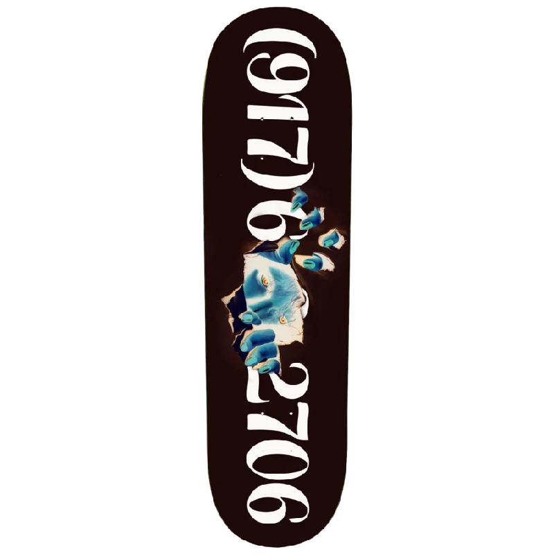 917 Dialtone Ripper Black Skateboard Deck - 8.5 (Slick)