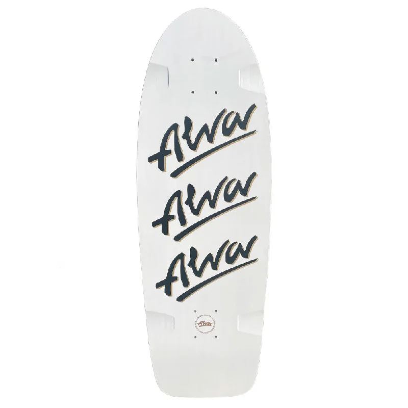 Alva 1979 Tri Logo Re-Issue White Skateboard Deck