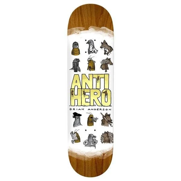 Anti Hero Skateboards Brian Anderson Usual Suspect Deck 8.75"