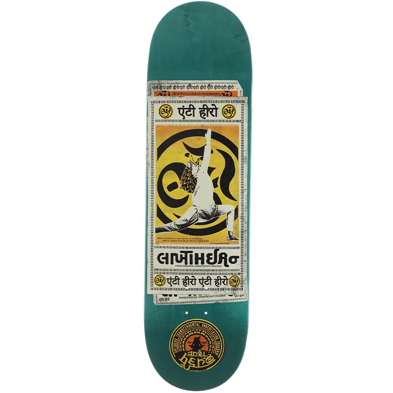 Anti Hero Skateboards Nahmaste Skateboard Deck Teal Stain - 9.00