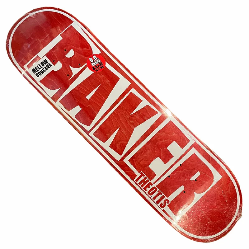 Baker Deck TB Brand Name 8.5x32.1 Red Veener