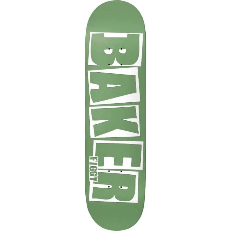 Baker Skateboards Figgy Brand Name Moss Skateboard Deck - 8.25