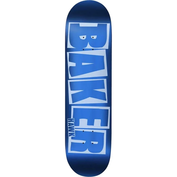 Baker Skateboards Riley Hawk Brand Logo Blue Foil Skateboard Deck - 8.5"