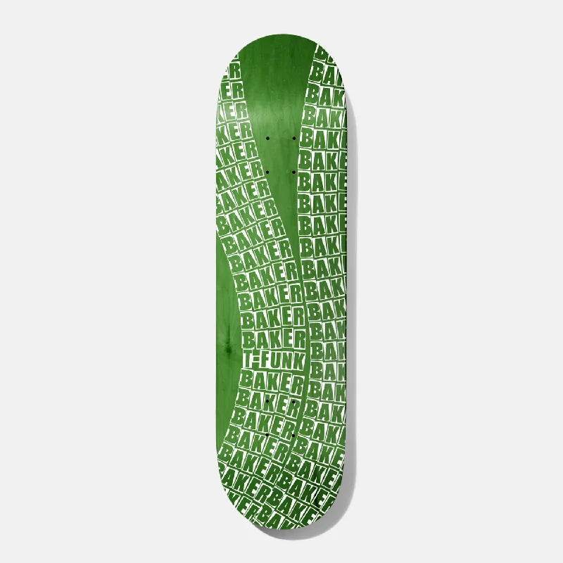 Baker Skateboards T Funk Wavy Green Skateboard Deck - 8.625"