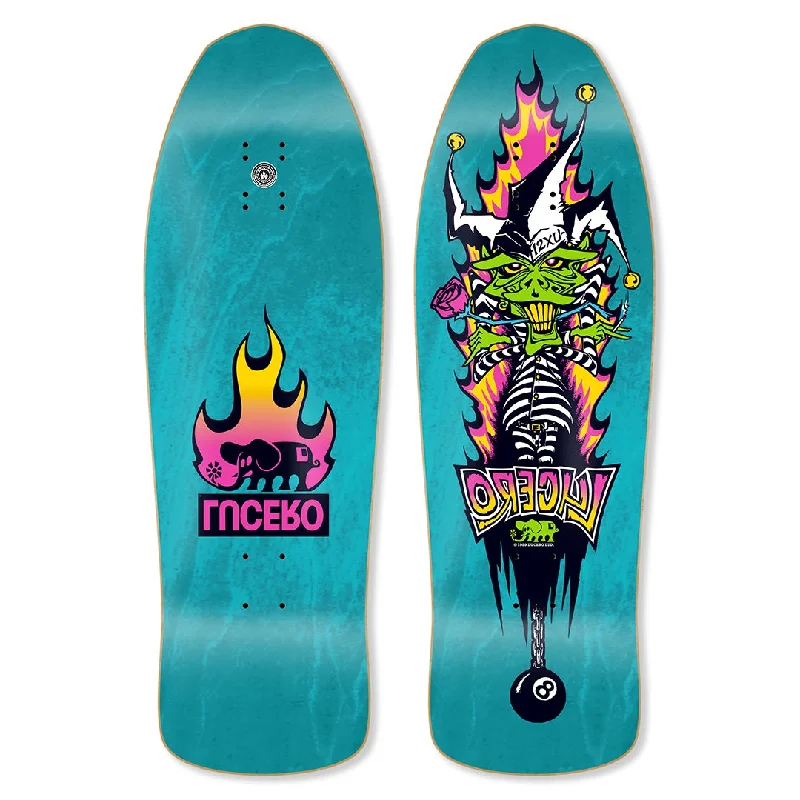 Black Label Skateboards John Lucero "12XU" 1989 Reissue Deck - 10.0" (Aqua Stain)