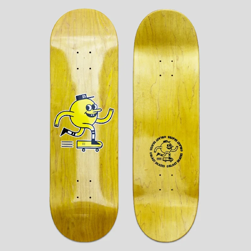 Blast Skates Classic Mascot Logo Skateboard Deck Yellow Stain - 8.375