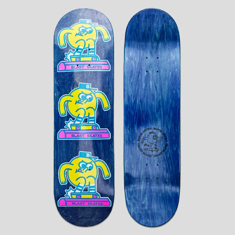 Blast Skates Curb Club Skateboard Deck - 8.5 (Blue Stain)