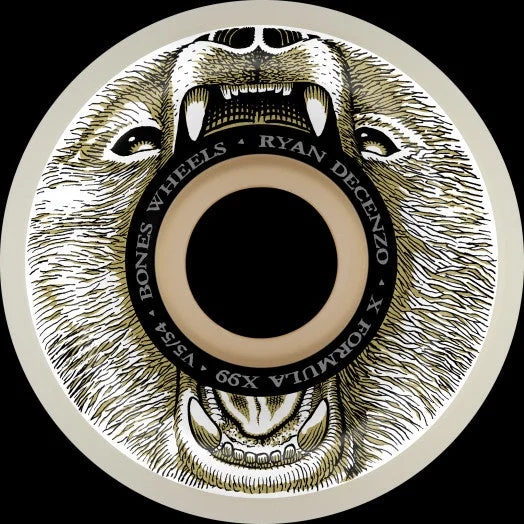 Bones Decenzo Bear Grills X-Formula V5 Sidecut Wheels - 52mm 99A