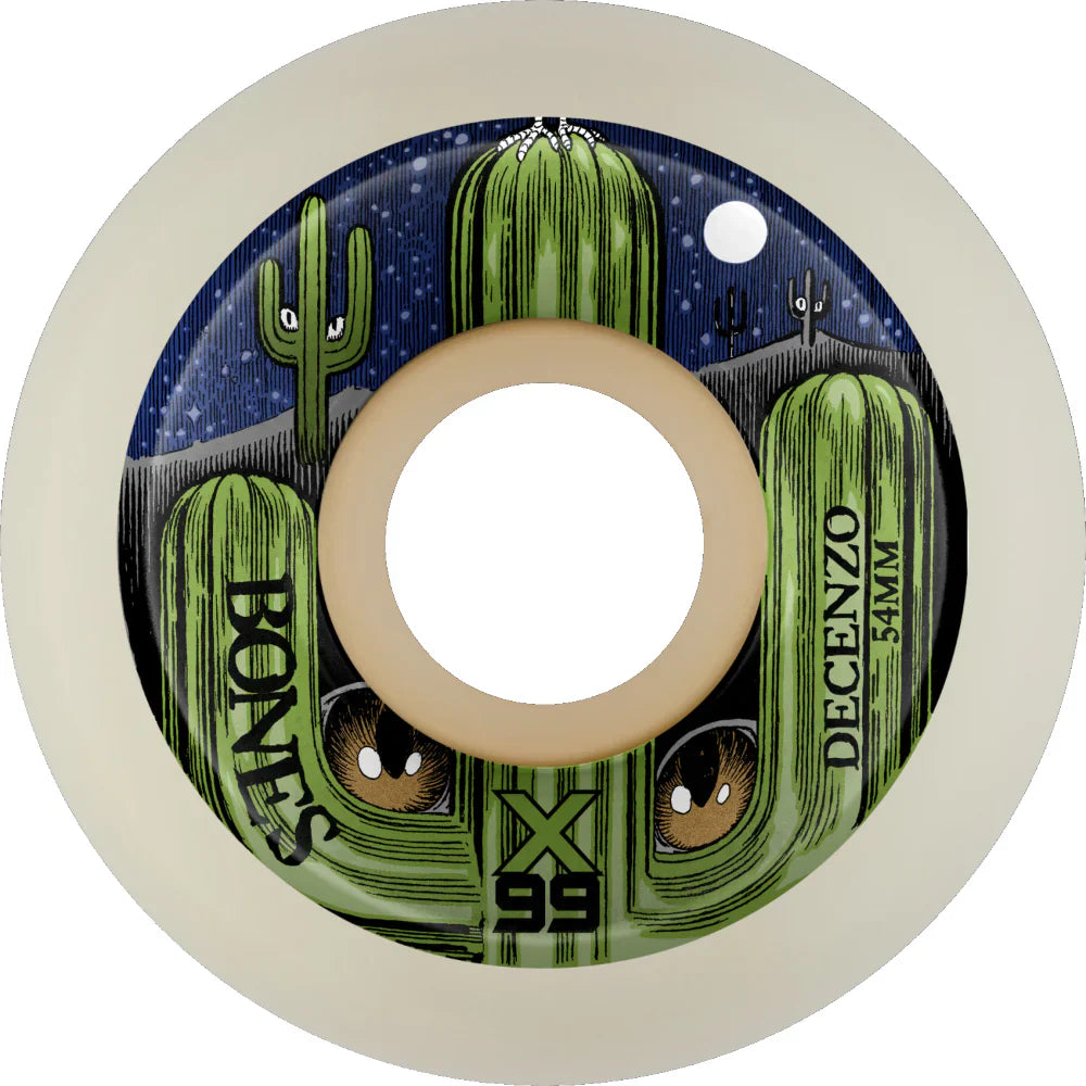 BONES - DECENZO CAT EYE CACTI WHEELS 54MM 99A V5 SIDECUT