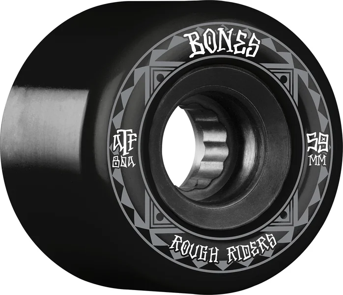 Bones Rough Riders ATF Runners Wheels - 59mm Black  80A