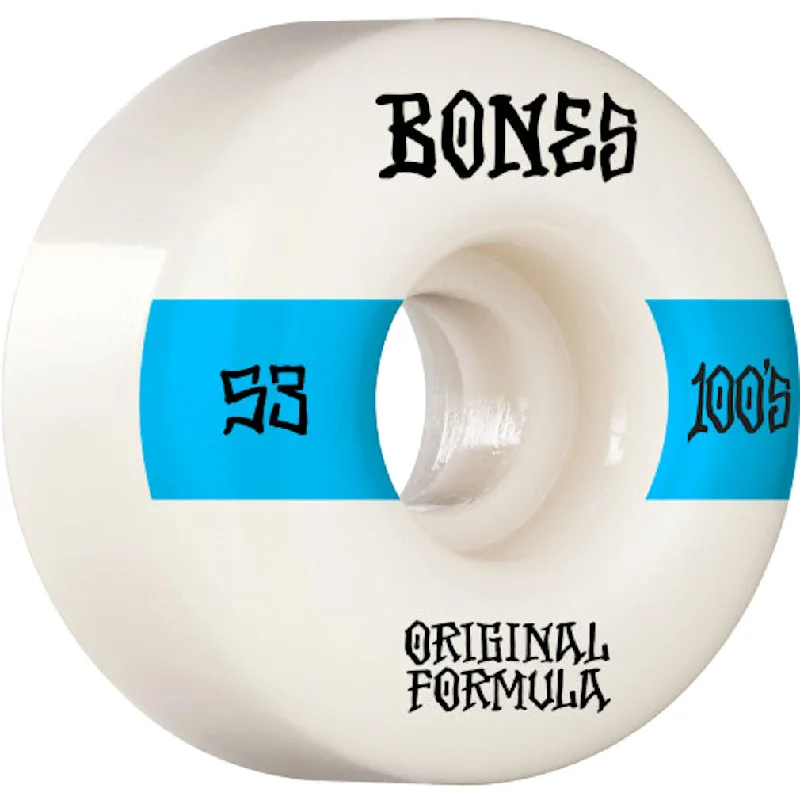 Bones Wheels 100's #14 Wides V4 100A 53mm White