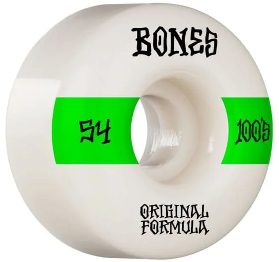 Bones Wheels 100's V4 #14 Wide Skateboard Wheels - 54MM