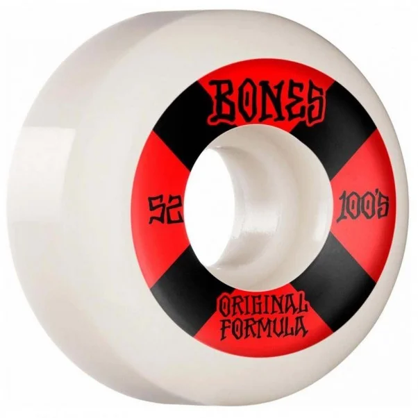 Bones Wheels 100's V5 #4 Sidecut Skateboard Wheels - 52MM