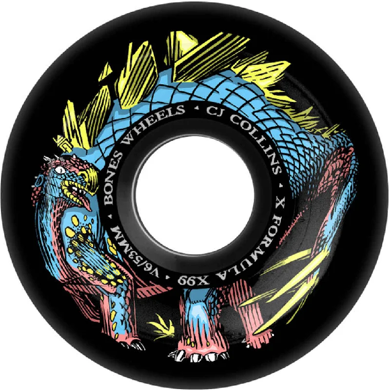 Bones Wheels X-Formula V6 Collins Dino-Sortas 99A 53mm Black