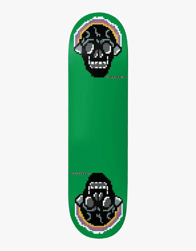 Call Me 917 Green Skull Skateboard Deck - 8.0"