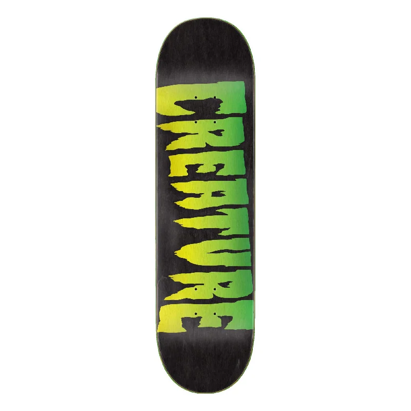 Creature Stump Logo Black Skateboard Deck - 9.00