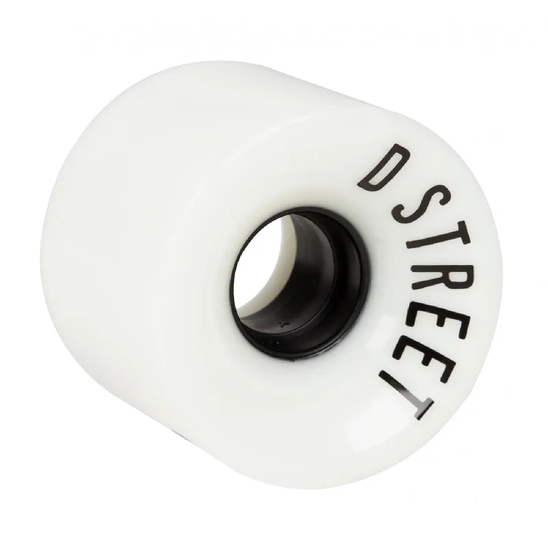 D Street 59 Cent 78A White Cruiser Wheels - 59mm