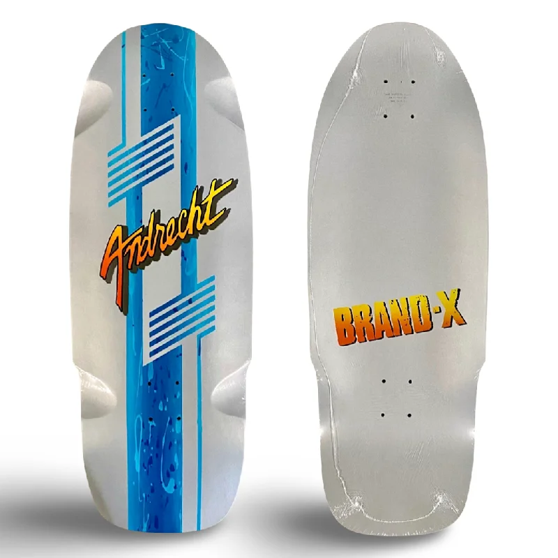 Dave Andrecht 11”x 31” SILVER/Blue Stinger LIMITED EDITION Deck HAND PAINTED (1 of 15)