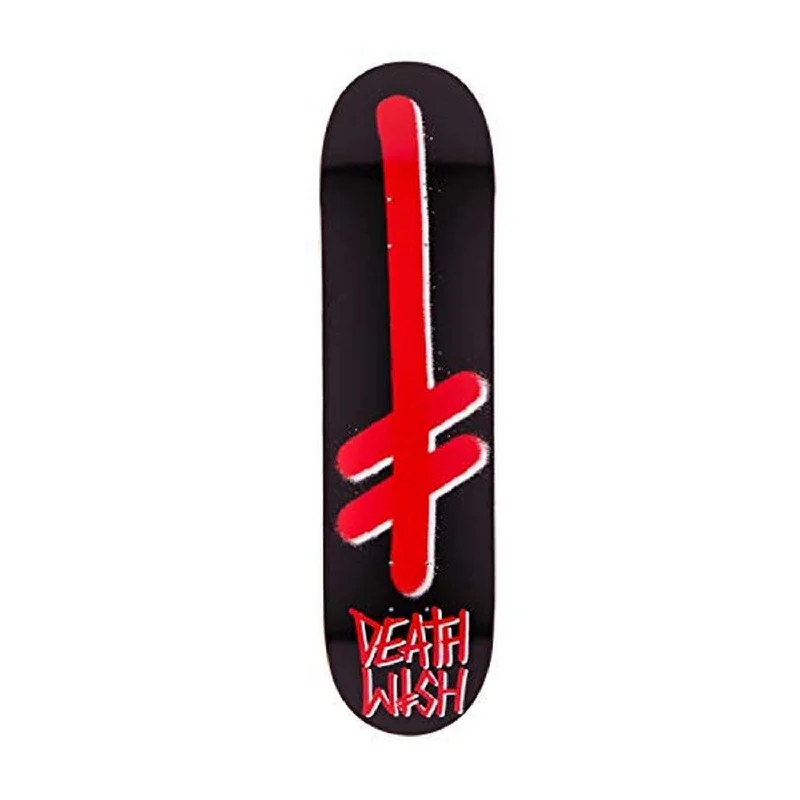 DEATHWISH GANG LOGO DECK 8.25 BLACK/RED