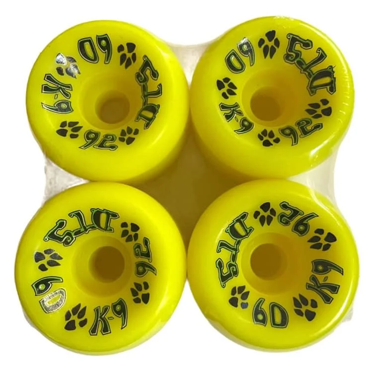 Dogtown K-9 80's Wheels 60mm x 92a - Bright Yellow