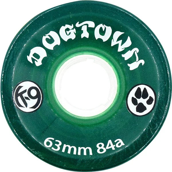 Dogtown K-9 Cruiser Skateboard Wheels 63mm x 84a - Clear Green