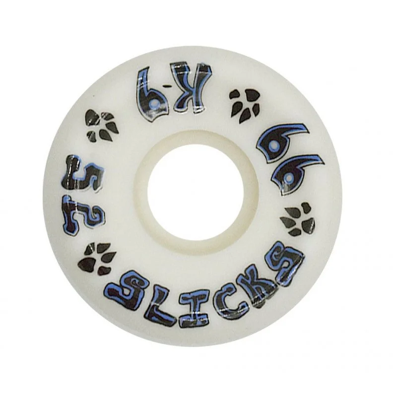 Dogtown K-9 Slicks Skateboard Wheels 52mm x 99a - White