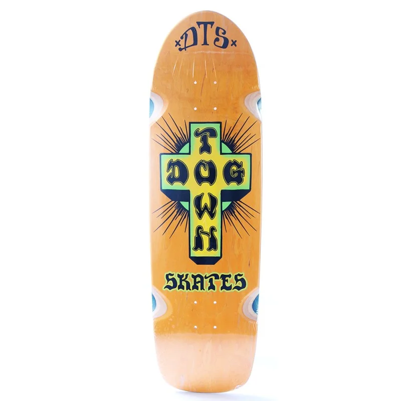 Dogtown Skateboards Bigger Boy Skateboard Deck Orange Stain - 9.375 x 32.675