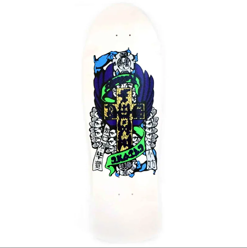 Dogtown Skateboards Eric Dressen Hands Reissue Skateboard Deck White Dip - 10.125 x 30.325