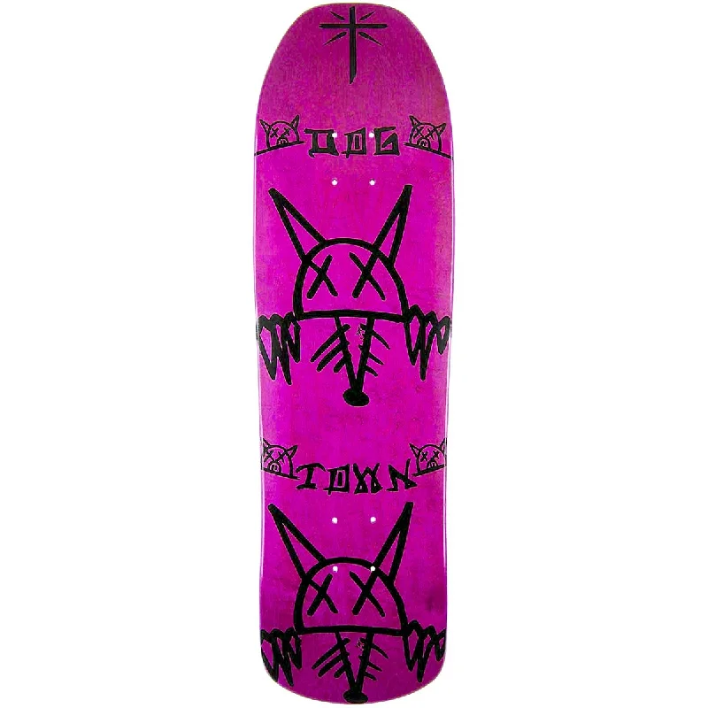 DOGTOWN Skateboards Rat Face M80 Shaped Skateboard Deck - 8.875" (Assorted Stain Colours)