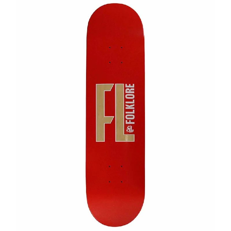 FOLKLORE TECH WARM PRESS DECK - RED