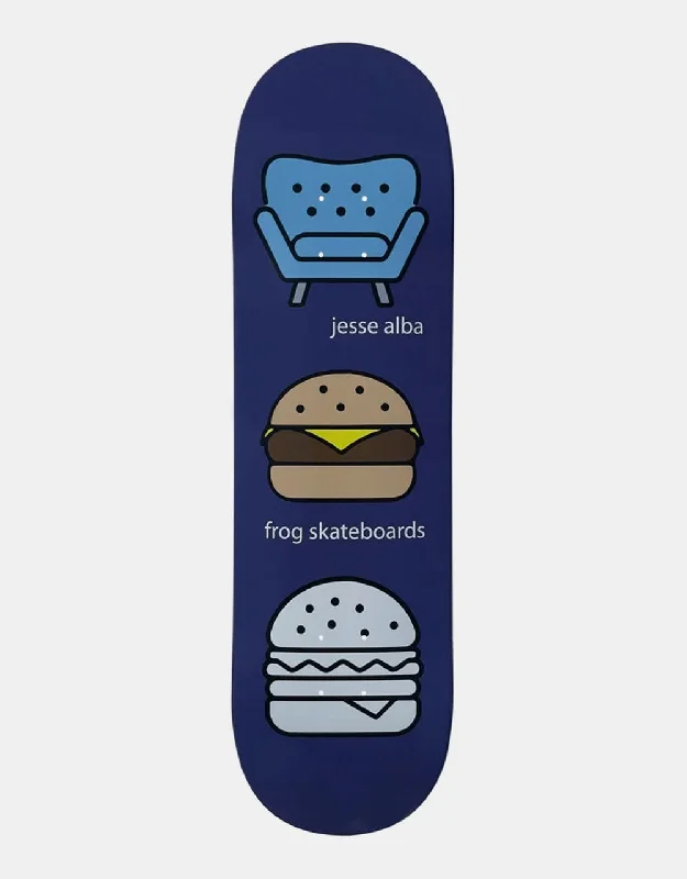 Frog Alba Ghost Burger Skateboard Deck - 8.5"