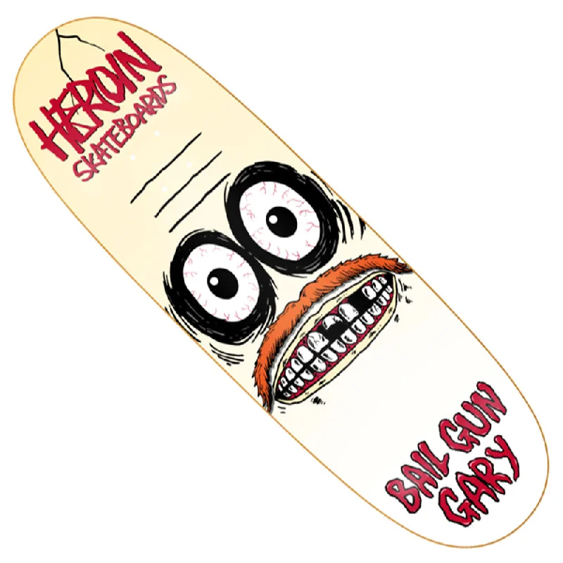 Heroin Deck Bail Gun Gary Egg 9.75x32 Symetrical Deck Shaped