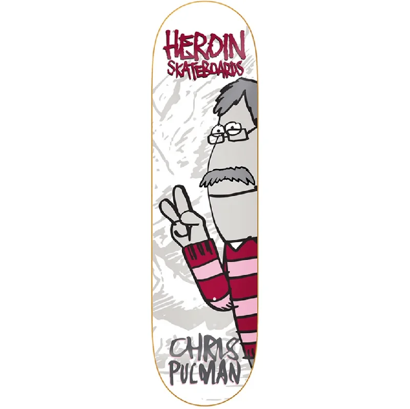 Heroin Skateboards Chris Pulman Second Coming Skateboard Deck - 8.5