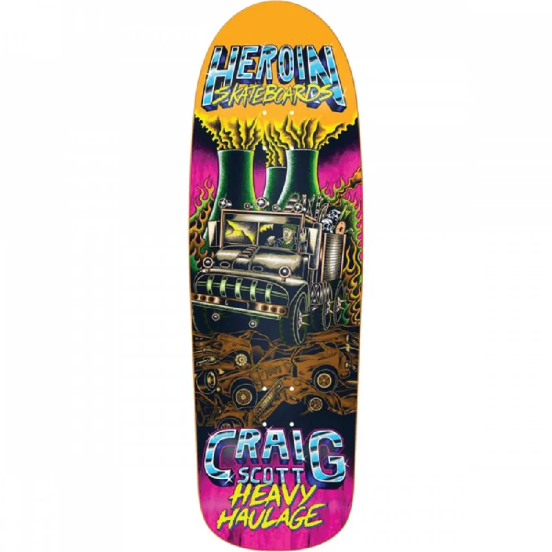 Heroin Skateboards Craig Questions Heavy Haulage Shape Deck