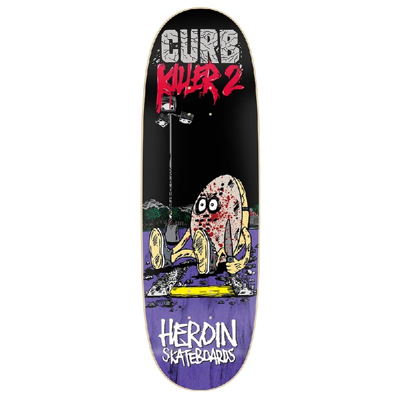 Heroin Skateboards Curb Killer 2 Skateboard Deck - 10.00 (Egg Shape)