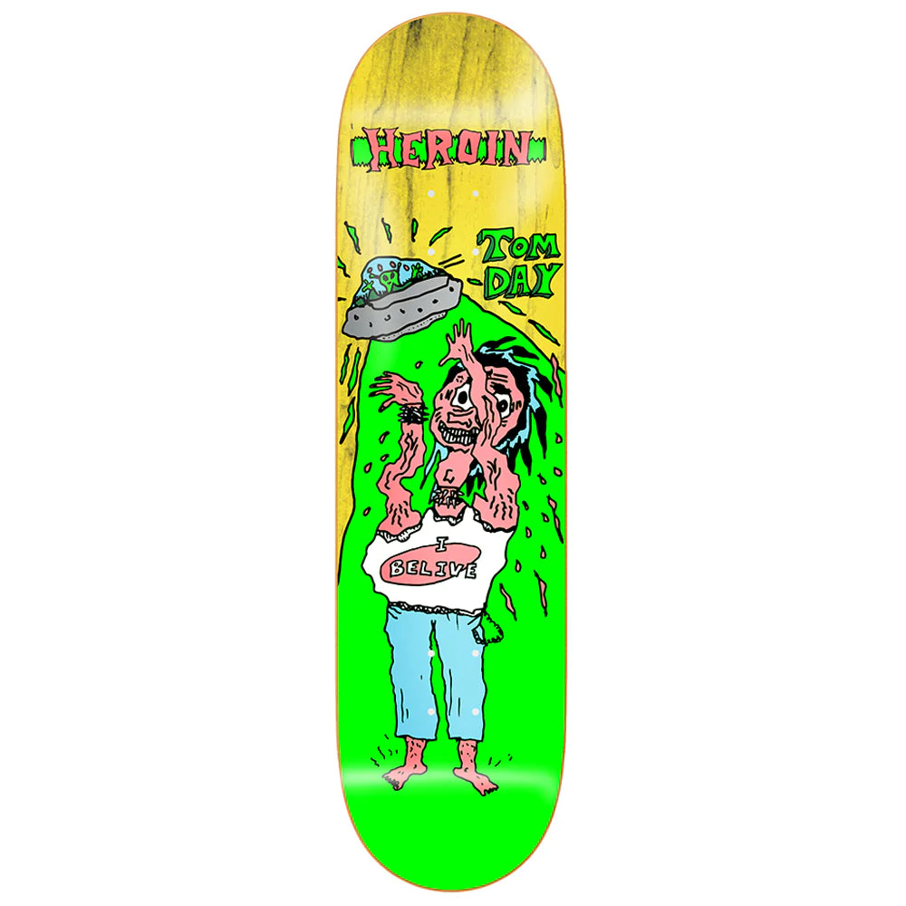 Heroin Skateboards Tom Day Dead Toons Skateboard Deck - 8.75