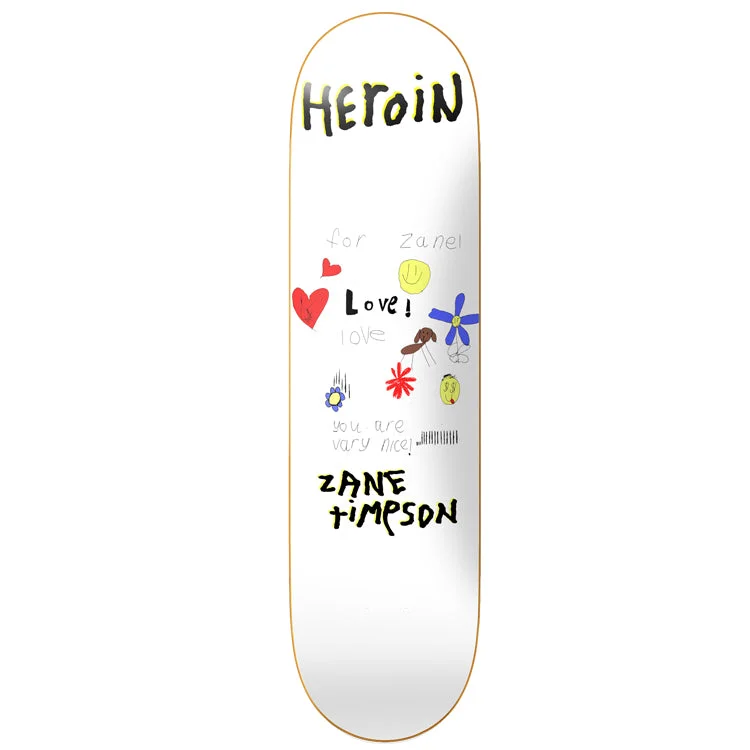 Heroin Skateboards Zane Timpson Nice Board Skateboard Deck - 9.00