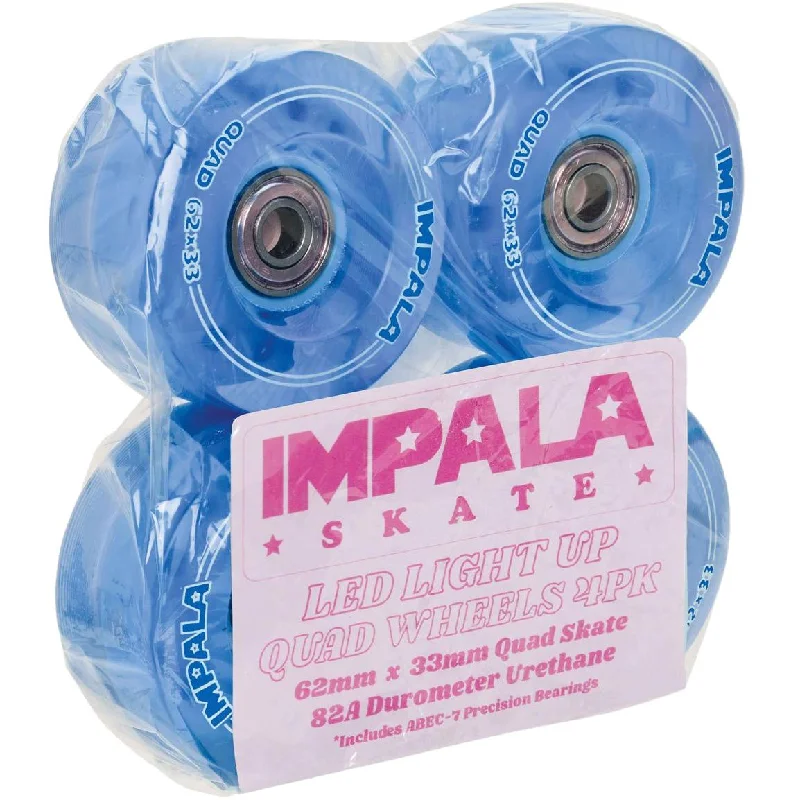 Impala LED Light Up Wheels 4 Pack Blue