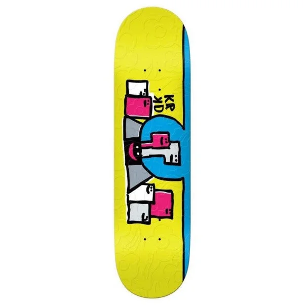 Krooked Staten Embossed Slick Team Skateboard Deck - 8.38