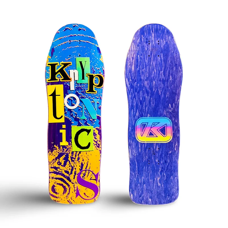 Kryptonics Footprint Deck 10.1"x30" HAND PAINTED (1 of 6)