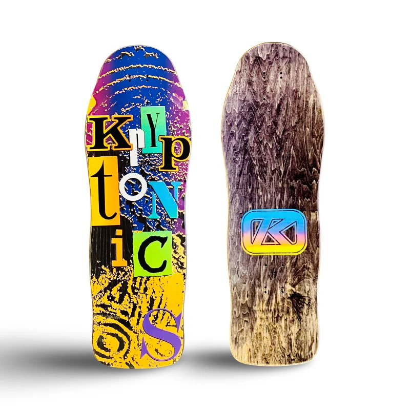 Kryptonics Footprint Deck 10"x30" HAND PAINTED (1 of 7)