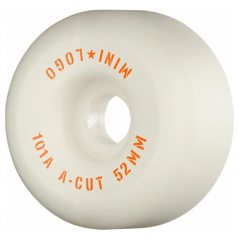 Mini Logo A Cut 2 Wheels - White