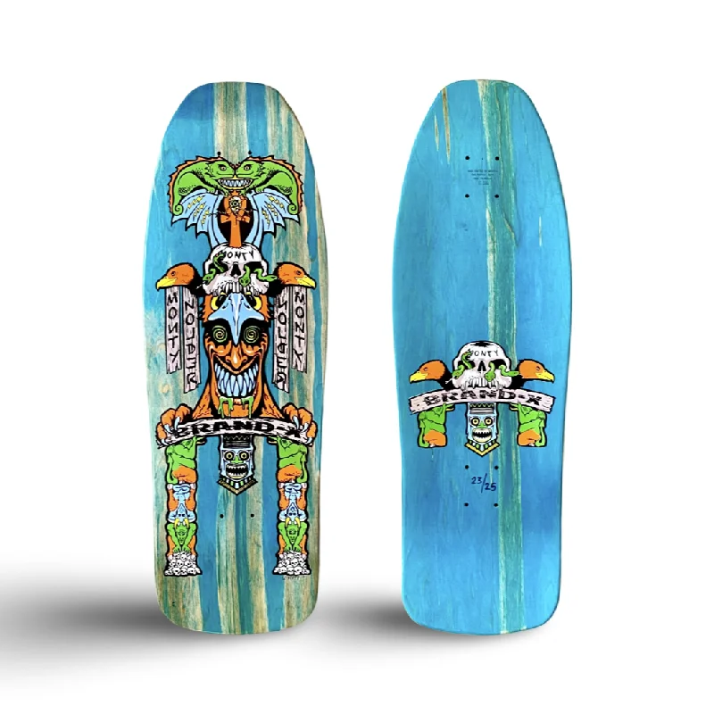 Monty Nolder TOTEM 10”x30.25” HAND PAINTED STAIN Deck LIMITED EDITION (1 of 25)