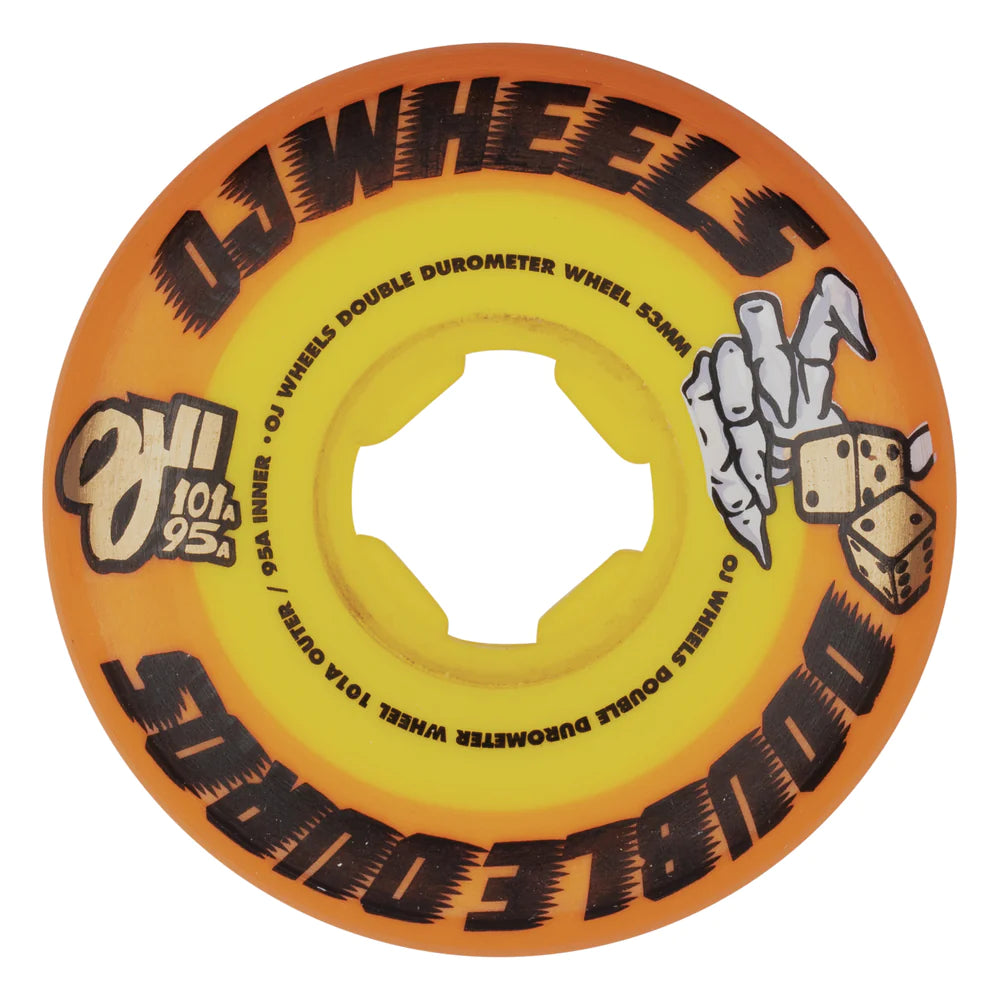 OJ -  Double Duro Orange Mini Combo 101a/95a Wheels (53mm)