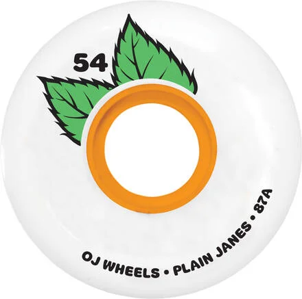 OJ Plain Jane Keyframe Wheels - 54mm 87A - White