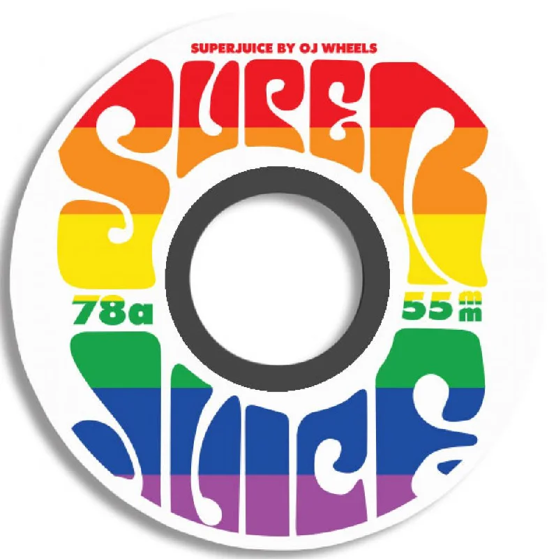 OJ Wheels Mini Super Juice Rainbow Soft Wheels - 55MM