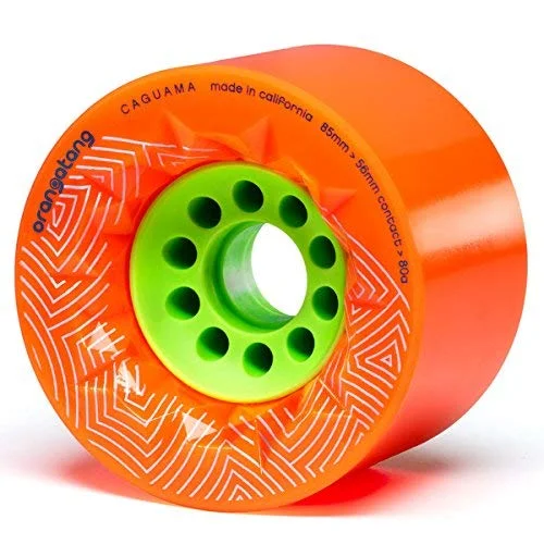 ORANGATANG CAGUAMA ORANGE 85mm 80a LONGBOARD SKATEBOARD WHEELS