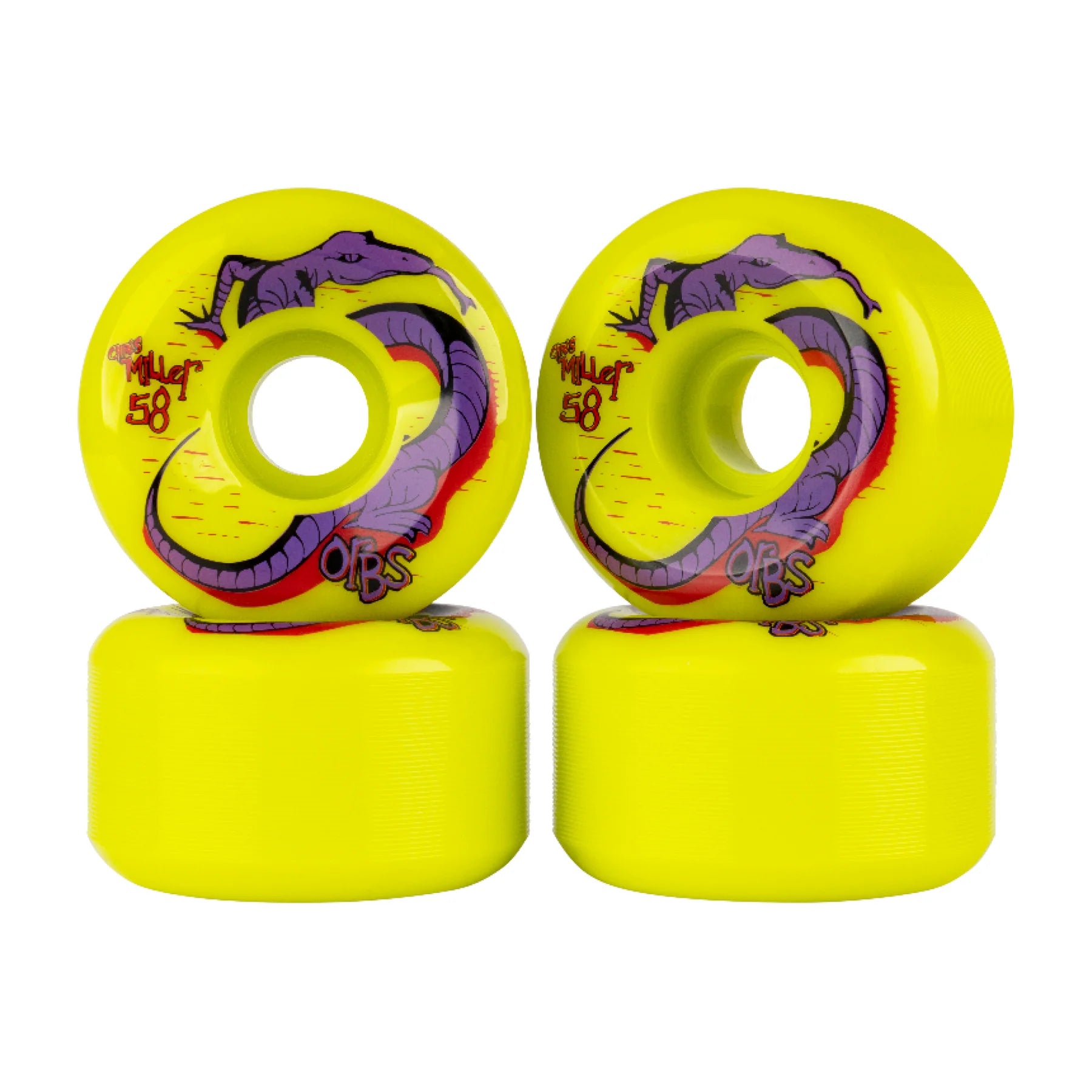 ORBS - CHRIS MILLER SPECTERS 58MM/95A NEON YELLOW